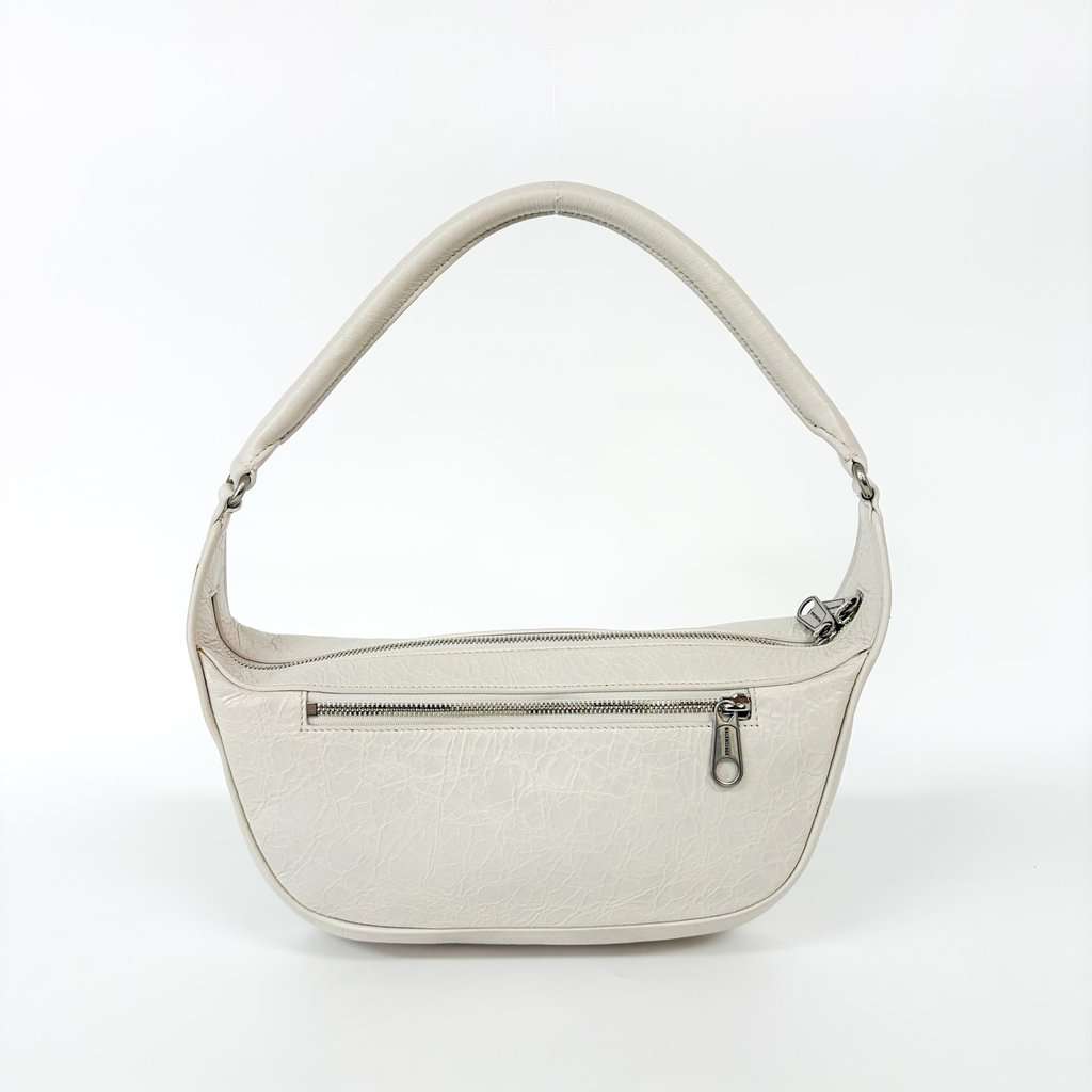 Balenciaga Ami Shoulder Bag Small Arena Lambskin White MultiColor Leather Good - Inside View