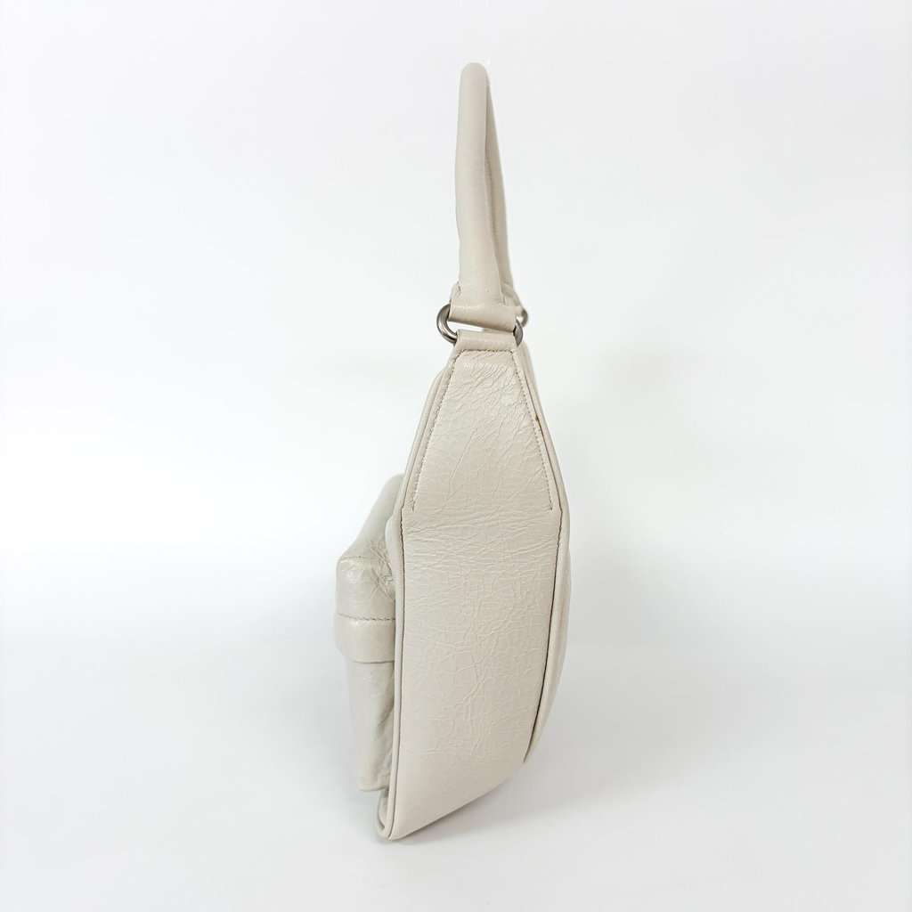 Balenciaga Ami Shoulder Bag Small Arena Lambskin White MultiColor Leather Good - Box View