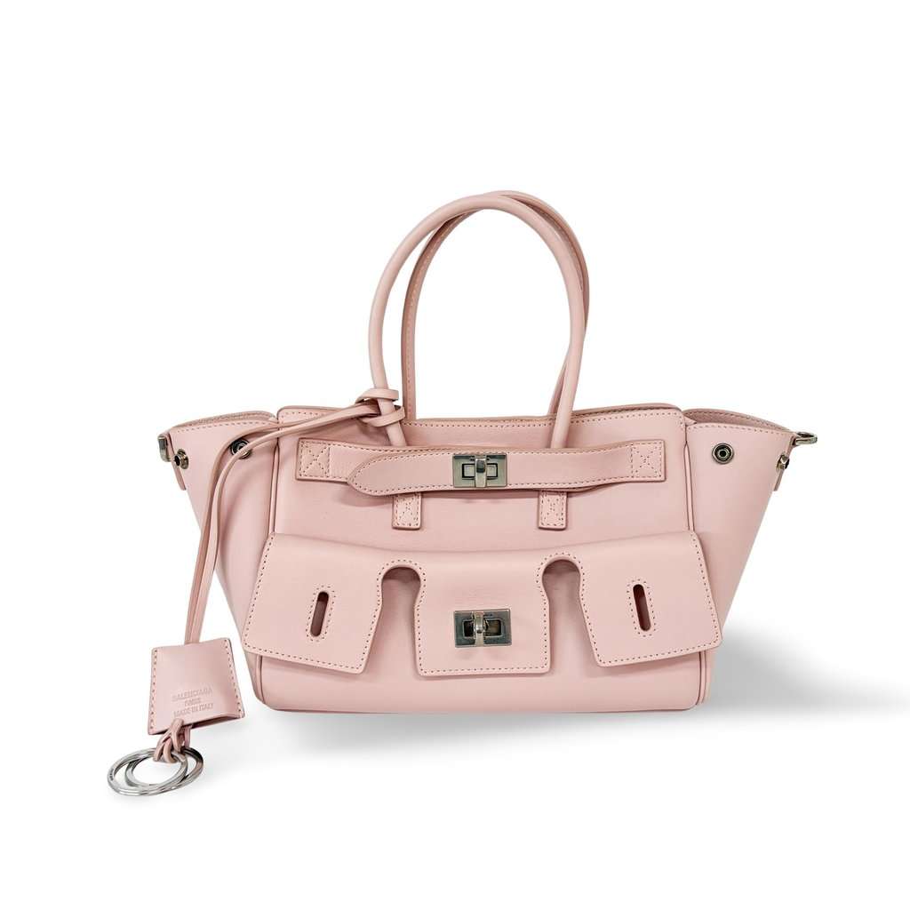 Balenciaga Papier A4 Side Zip Pocket Tote Bag Pink MultiColor Leather Very good - Front View