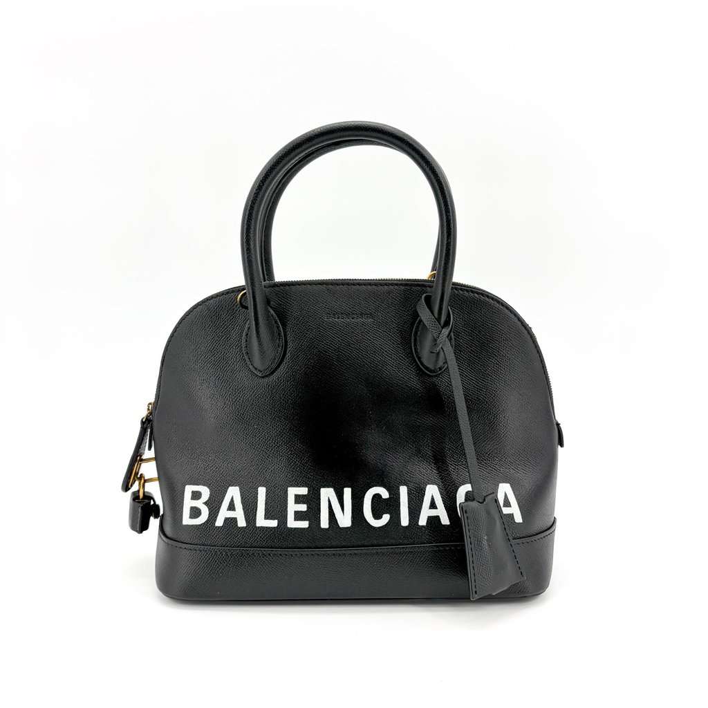 Balenciaga Bill Top Handle Bag Small Black Black Leather Very good - Back View