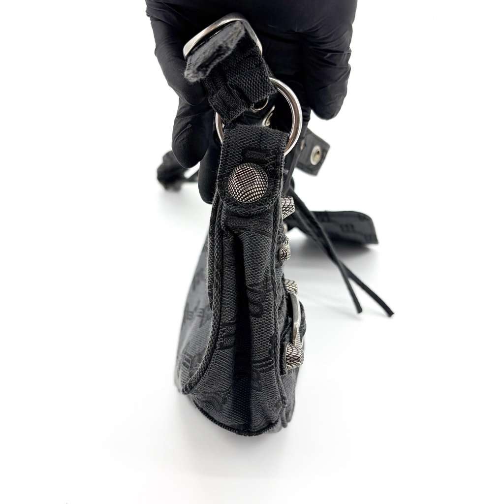 Balenciaga Le Cagol XS Shoulder Bag Black Black Canvas Very good - Box View