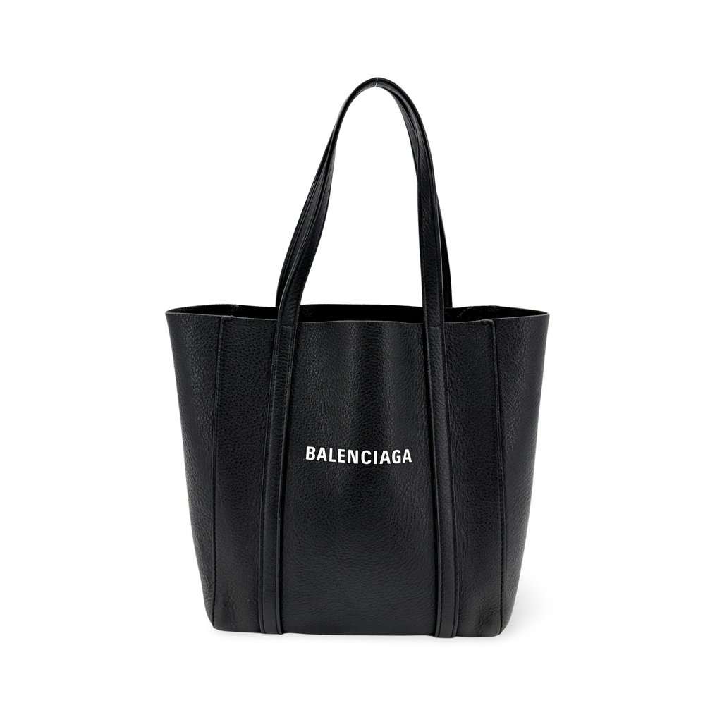 Balenciaga Medium Everyday Tote Bag Black Black Leather Very good - Front View