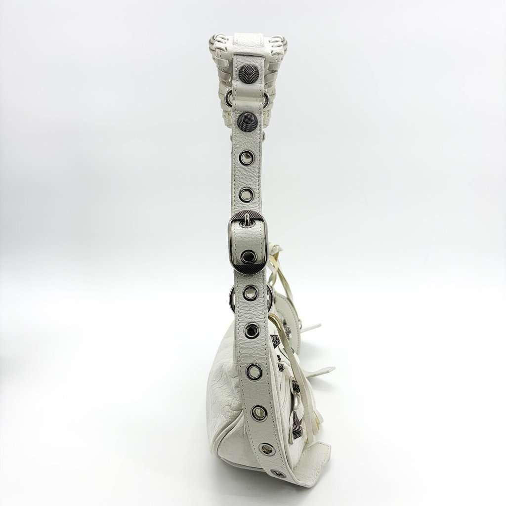 Balenciaga Le Cagol XS Shoulder Bag White White Leather Good - Box View