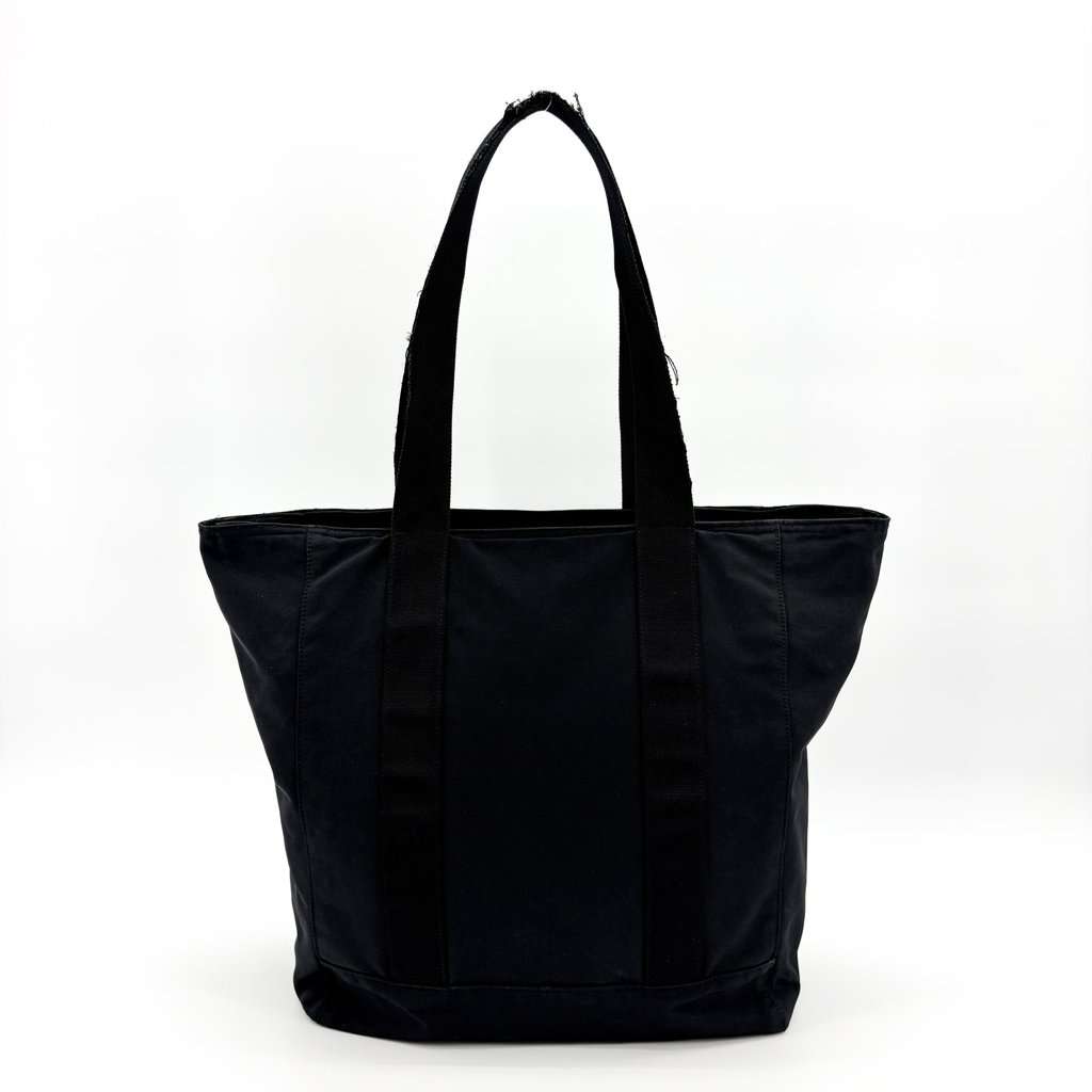 Balenciaga Explorer Tote Bag Black Black Canvas Fair - Back View