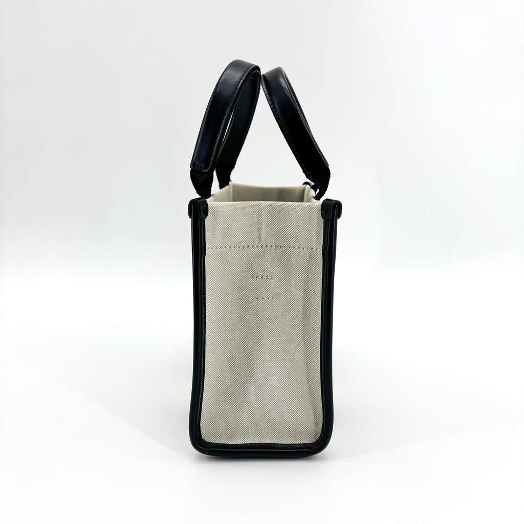 Balenciaga Hardware XS Canvas Tote Bag Natural Black Beige Canvas Good - Model View