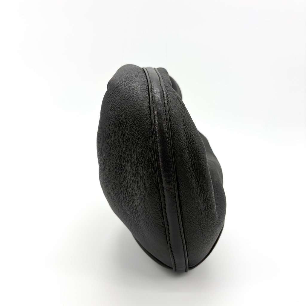 Bottega Veneta Mini Shearing Trim Leather Jody Bag Black Black Leather Very good - Model View