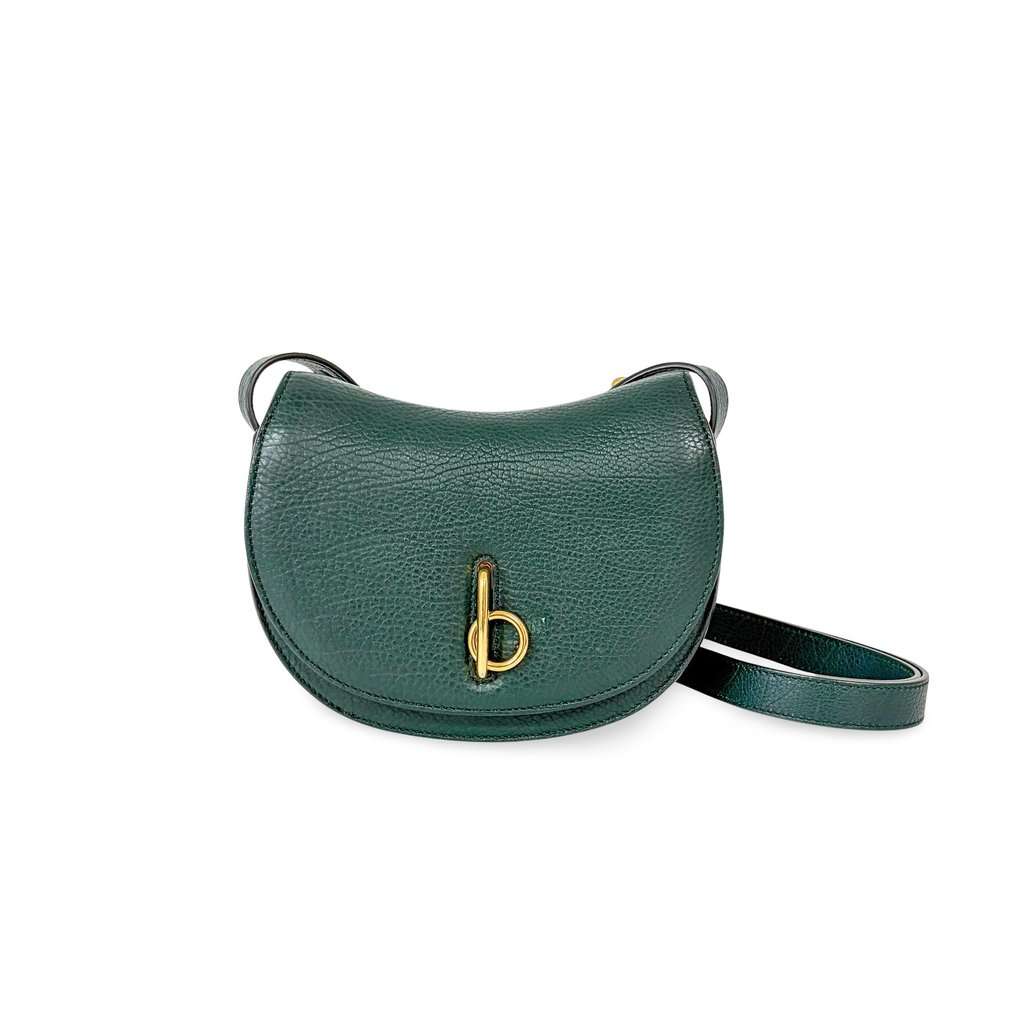 Burberry Mini Rocking Horse Bag MultiColor Denim Good - Front View