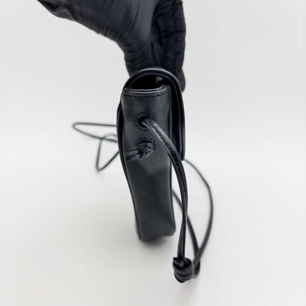 Celine Smooth Calfskin Triangle Bag Black MultiColor Leather Very good - Box View