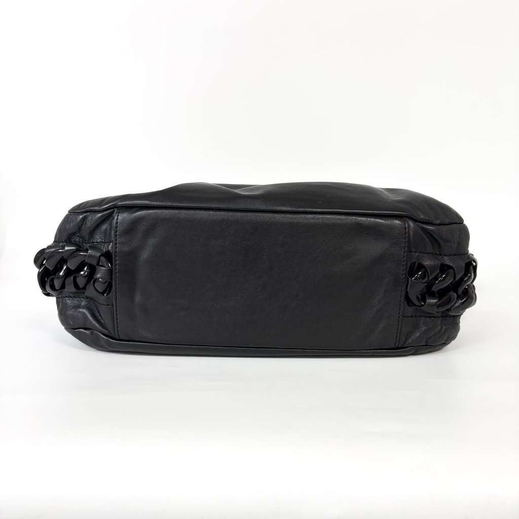 Chanel Timeless CC Crumpled Calfskin Messenger Bag Black Black Leather Good - Box View