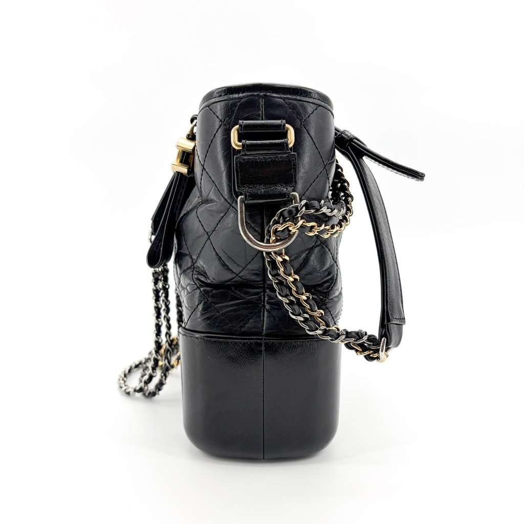 Chanel Gabriel Hobo Bag Medium Black MultiColor Leather Very good - Inside View