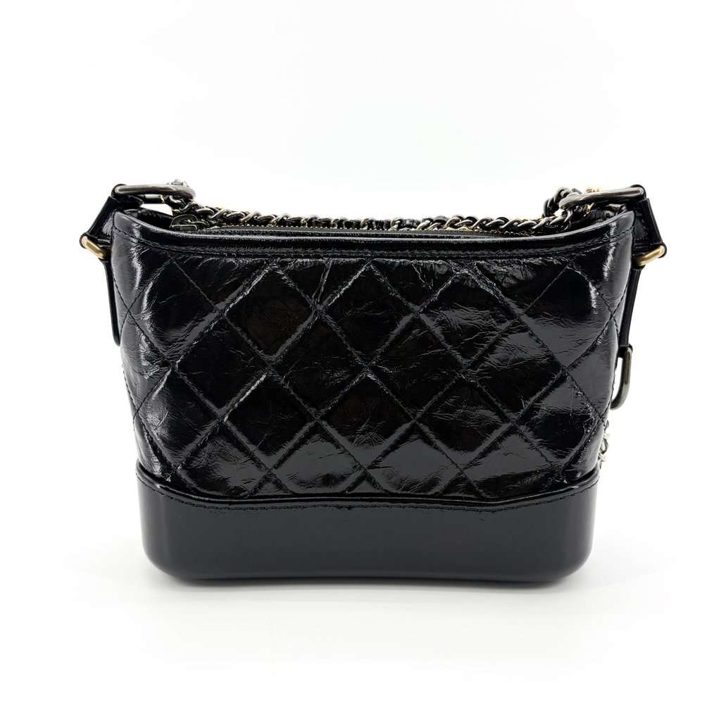 Chanel Small Gabriel Hobo Bag Black Black Leather Very good - Inside View