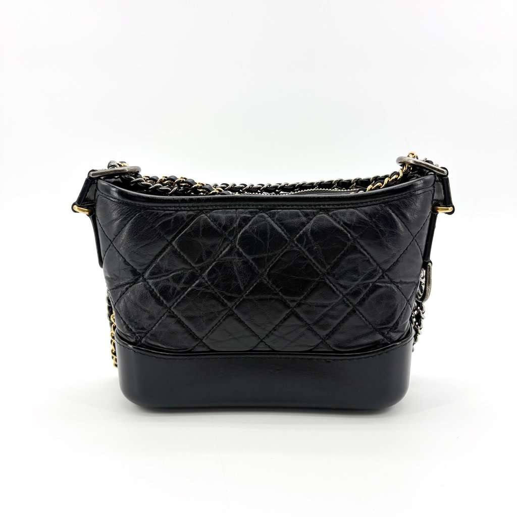 Chanel Gabriel Small Hobo Bag Black Black Leather Very good - Inside View