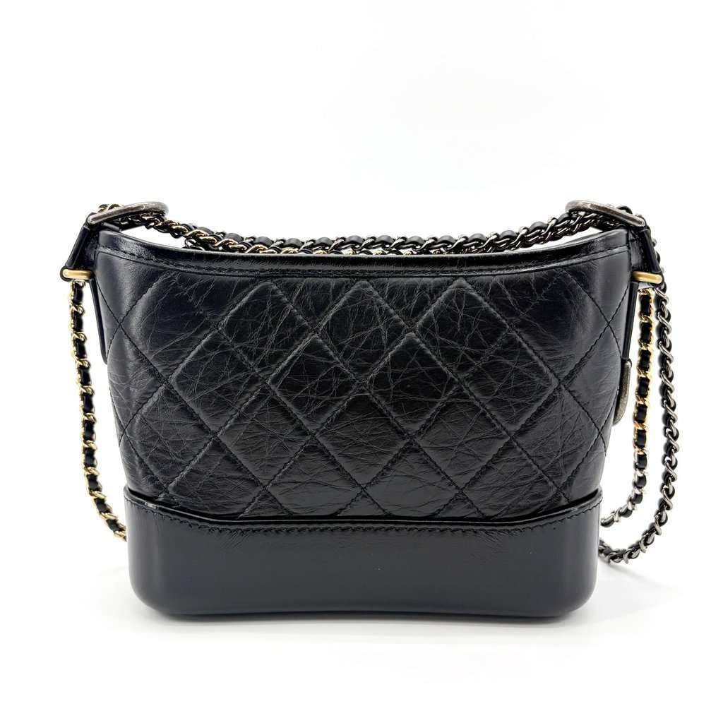Chanel Gabriel Small Hobo Bag Black Black Leather Very good - Inside View