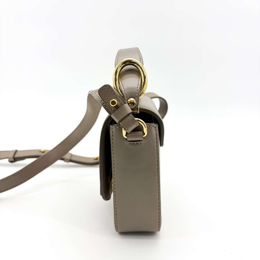 Chloé C Mini Bag Moti Grey Gold Leather Good - Inside View