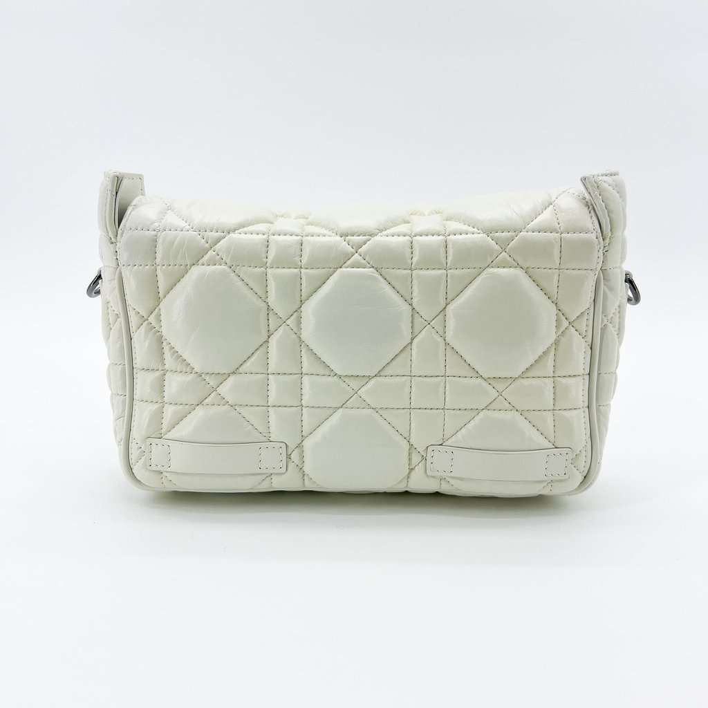 Dior Small Dior Camp Bag White Macro Cannage MultiColor Leather Good - Inside View