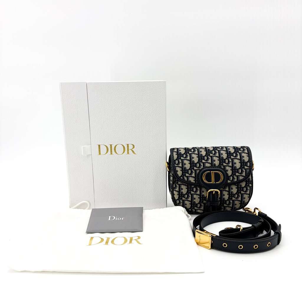 Dior Micro Barbie Bag Blue Oblique MultiColor Jacquard Very good - Back View