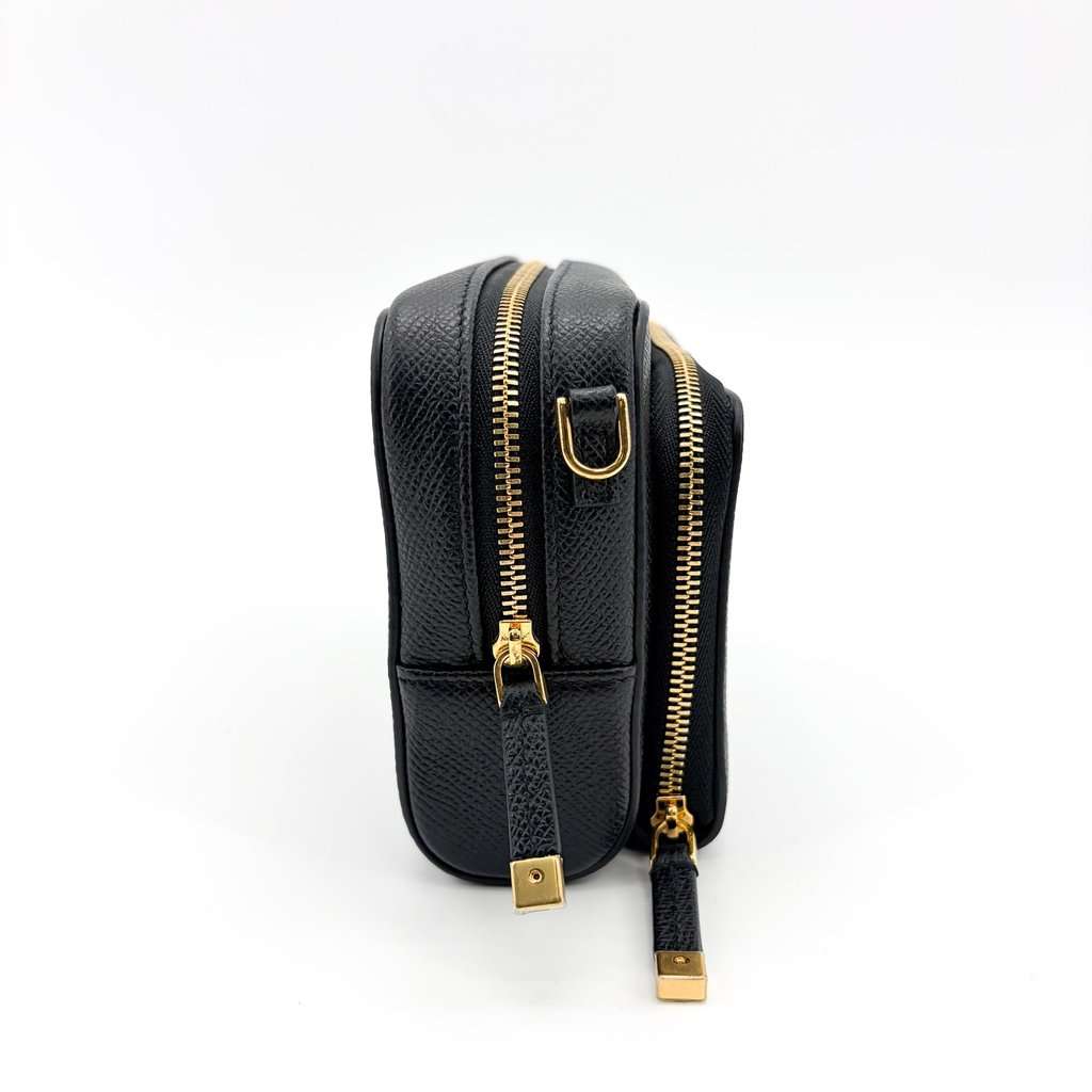 Dior 30 Montaigne 2-in-1 Pouch Black Grain Calfskin Black Leather Very good - Box View