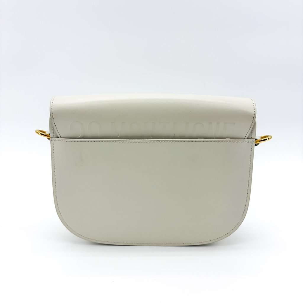 Dior Medium Bobby Bag Latte Box Calfskin Gold Hardware White Leather Very good - Inside View
