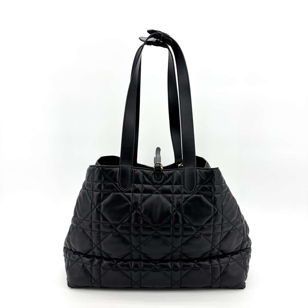 Dior Toujours Large Soft Shopper Bag Black Gold Hardware Black Leather Very good - Inside View