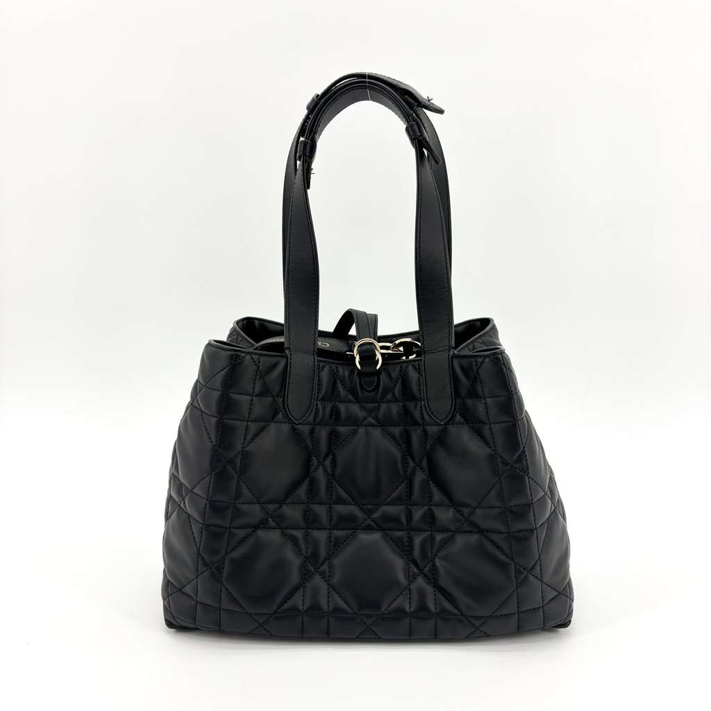 Dior Medium Toujours Bag Black Black Leather Very good - Inside View