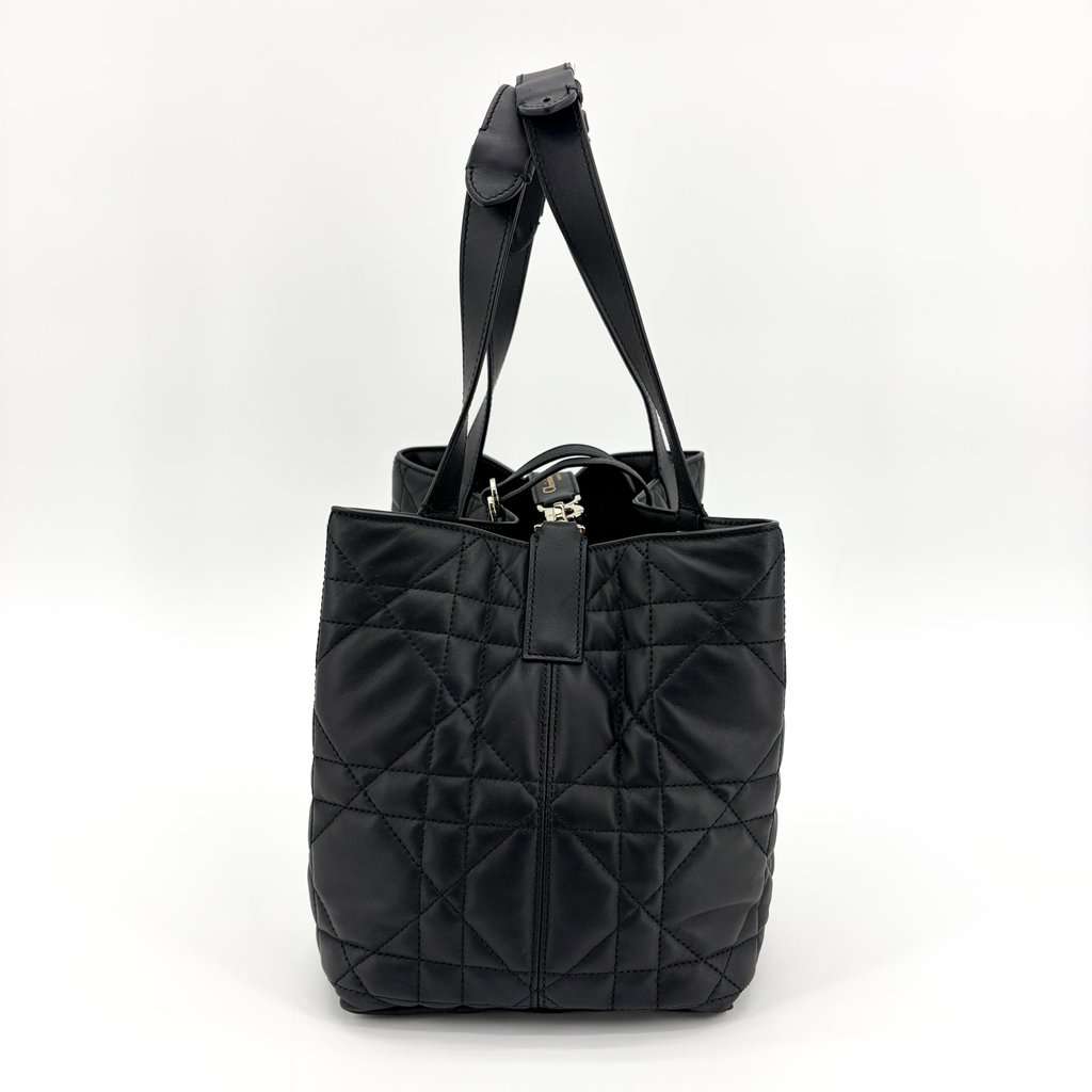 Dior Medium Toujours Bag Black Black Leather Very good - Box View