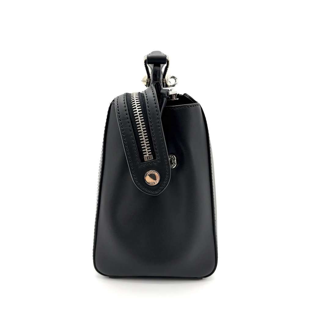 Fendi By the Way Medium Black Silver Black Leather Very good - Model View