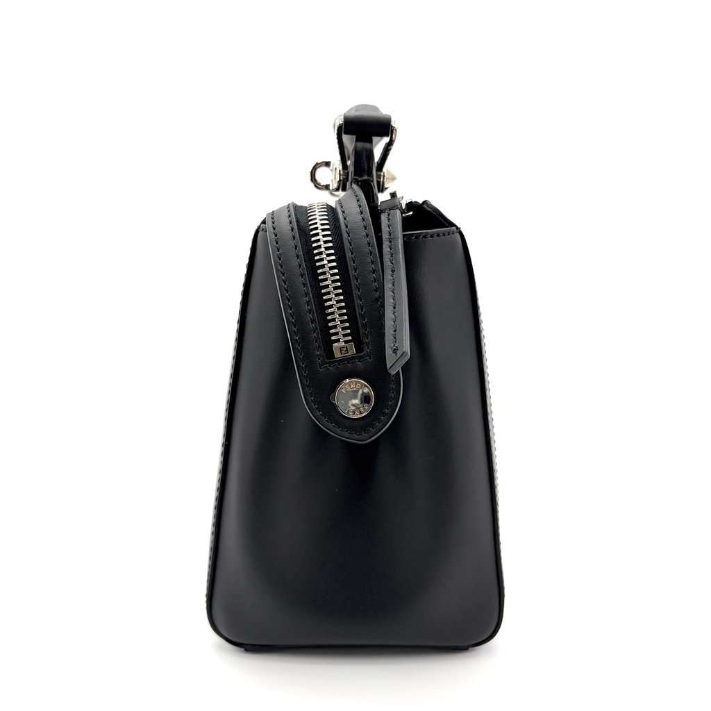 Fendi By the Way Medium Black Silver Black Leather Very good - Box View