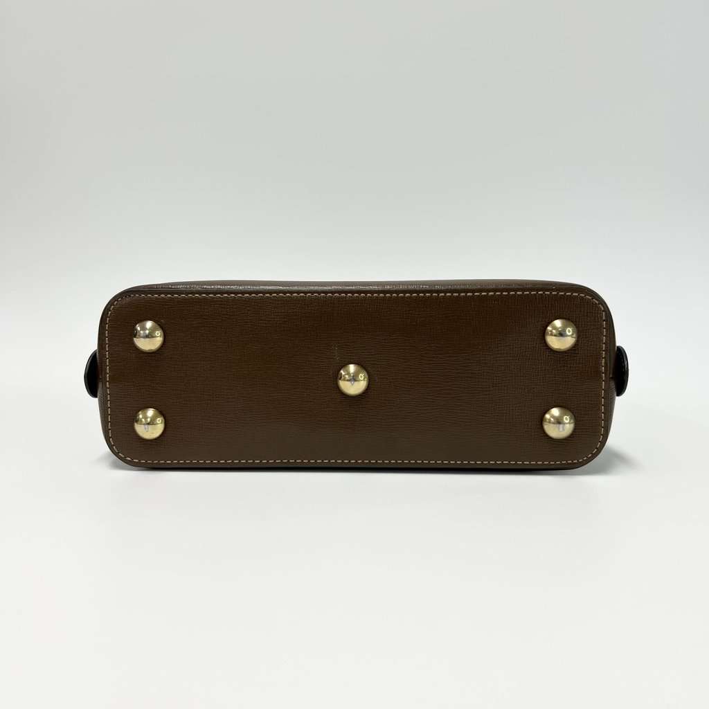 Gucci Horsebit 1955 Small Top Handle Brown Canvas Very good - Box View