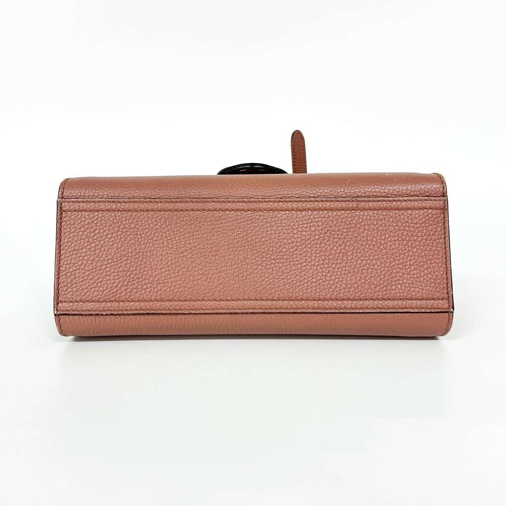 Gucci GG Marmont Mini Top Handle Bag Dusty Pink Gold Leather Good - Box View