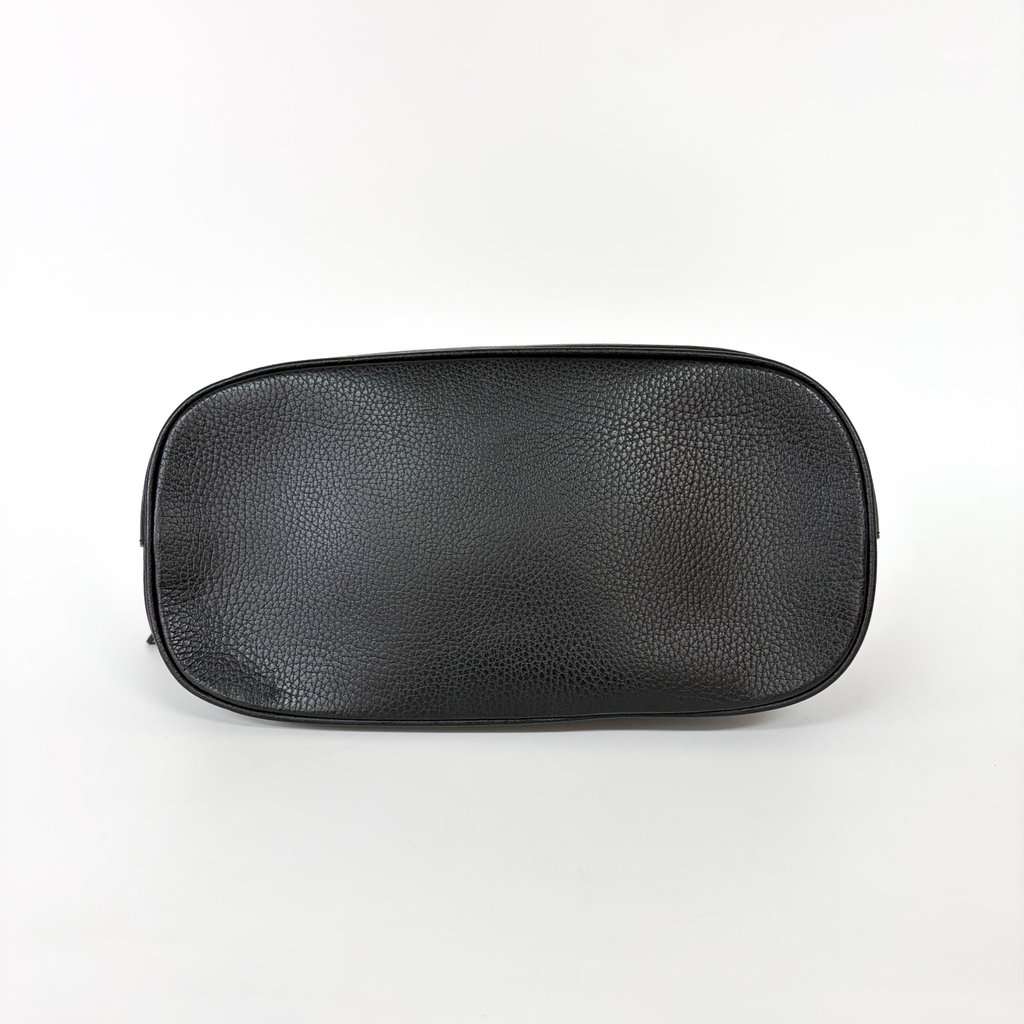 Gucci Interlocking G Logo Dome Handbag Small Black Black Leather Good - Box View