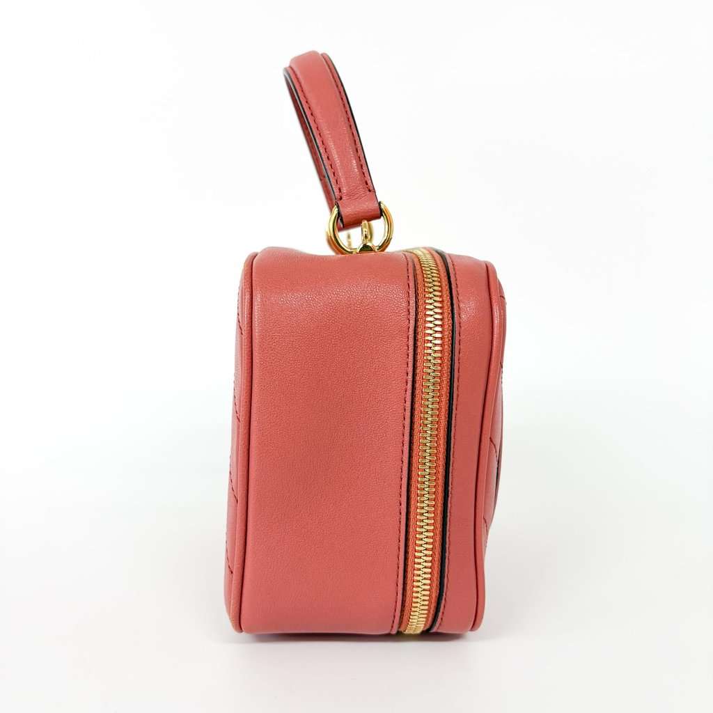 Gucci Bloody Small Top Handle Vanity Bag Pink MultiColor Leather Good - Box View