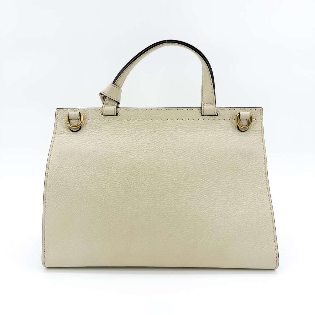 Gucci GG Marmont Small Top Handle Bag White MultiColor Leather Fair - Inside View