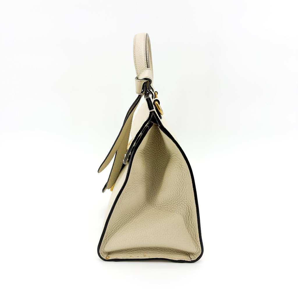 Gucci GG Marmont Small Top Handle Bag White MultiColor Leather Fair - Model View