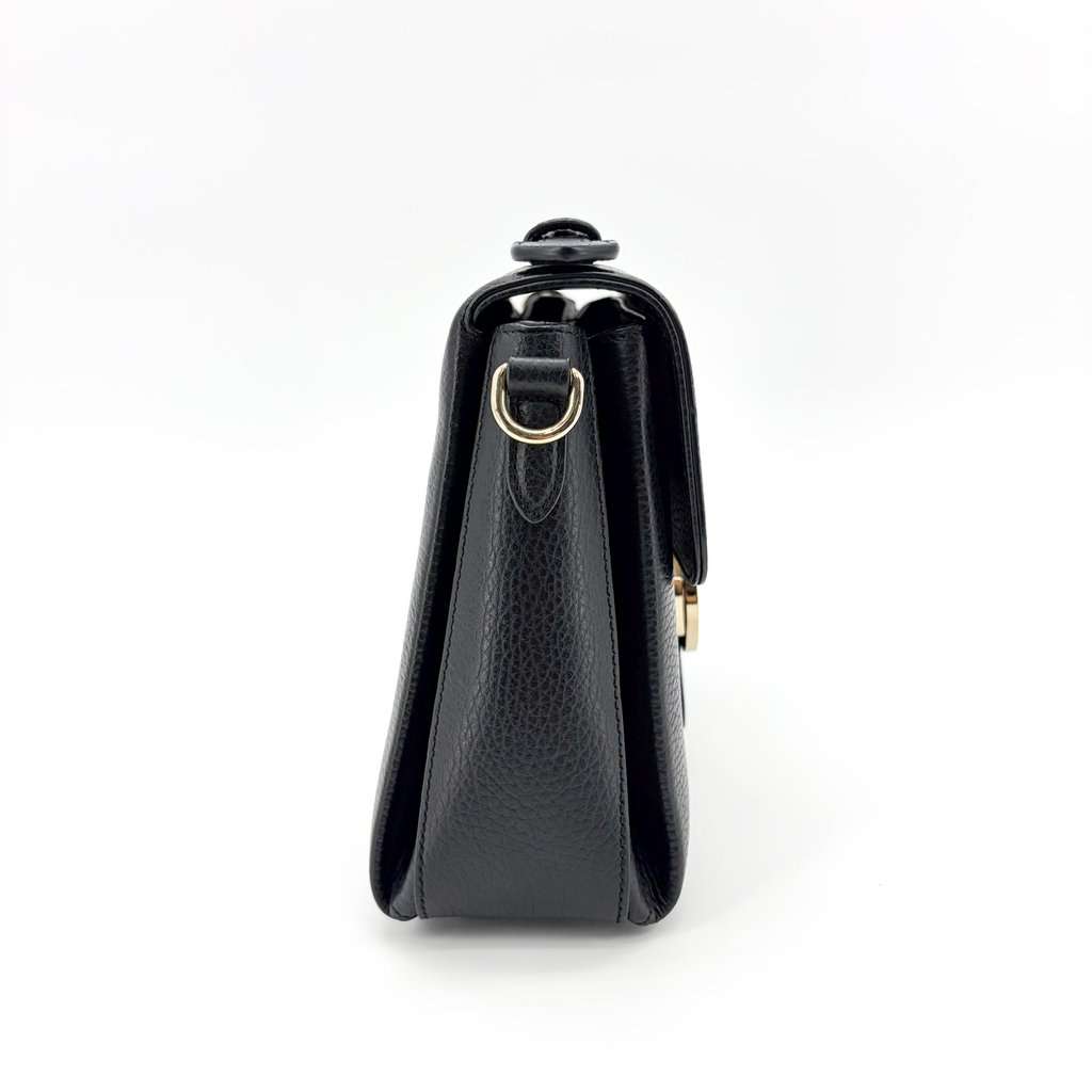 Gucci Interlocking G Medium Top Handle Bag Black Gold Hardware MultiColor Leather Good - Box View