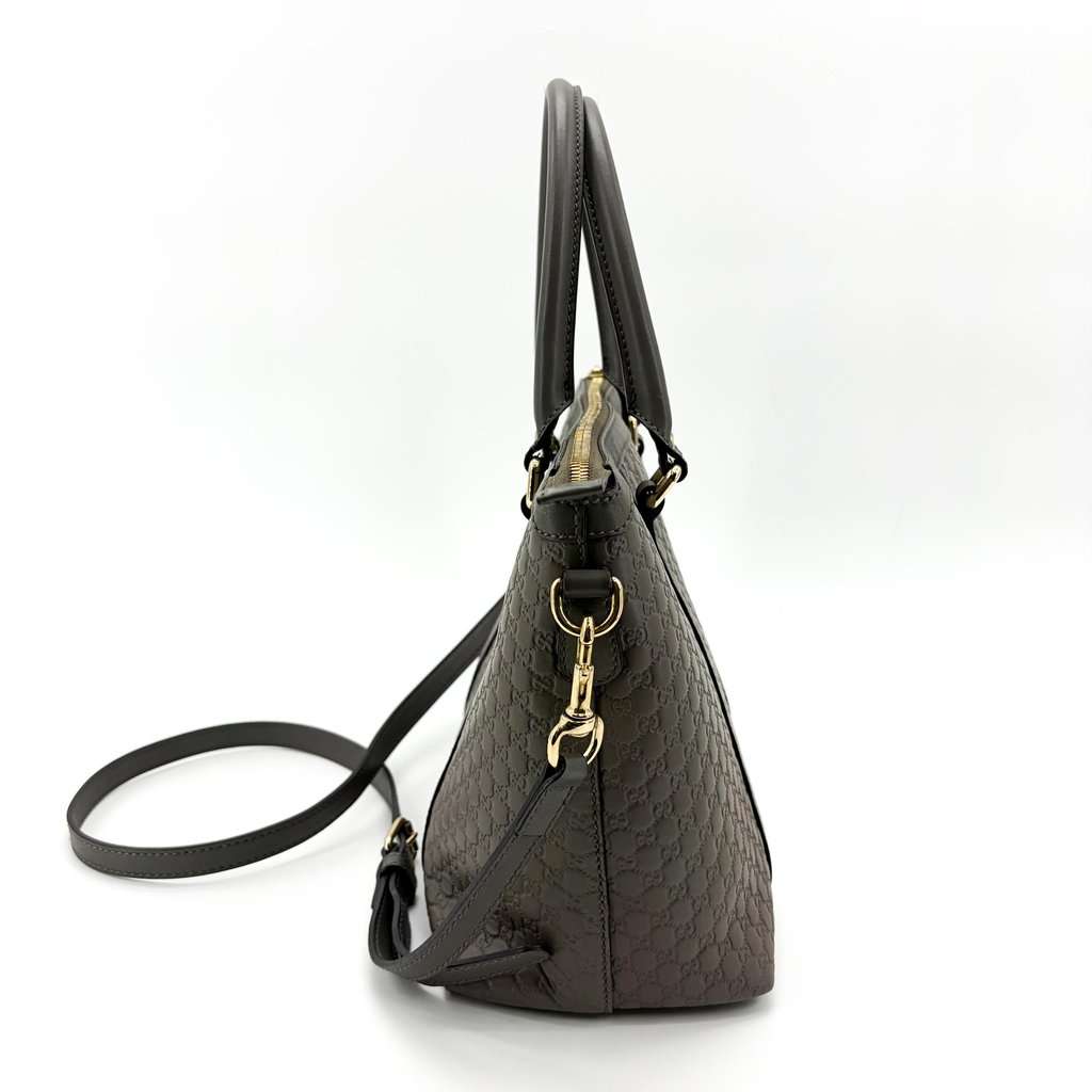 Gucci Microguccisima Medium Tote Bag Grey MultiColor Leather Very good - Inside View