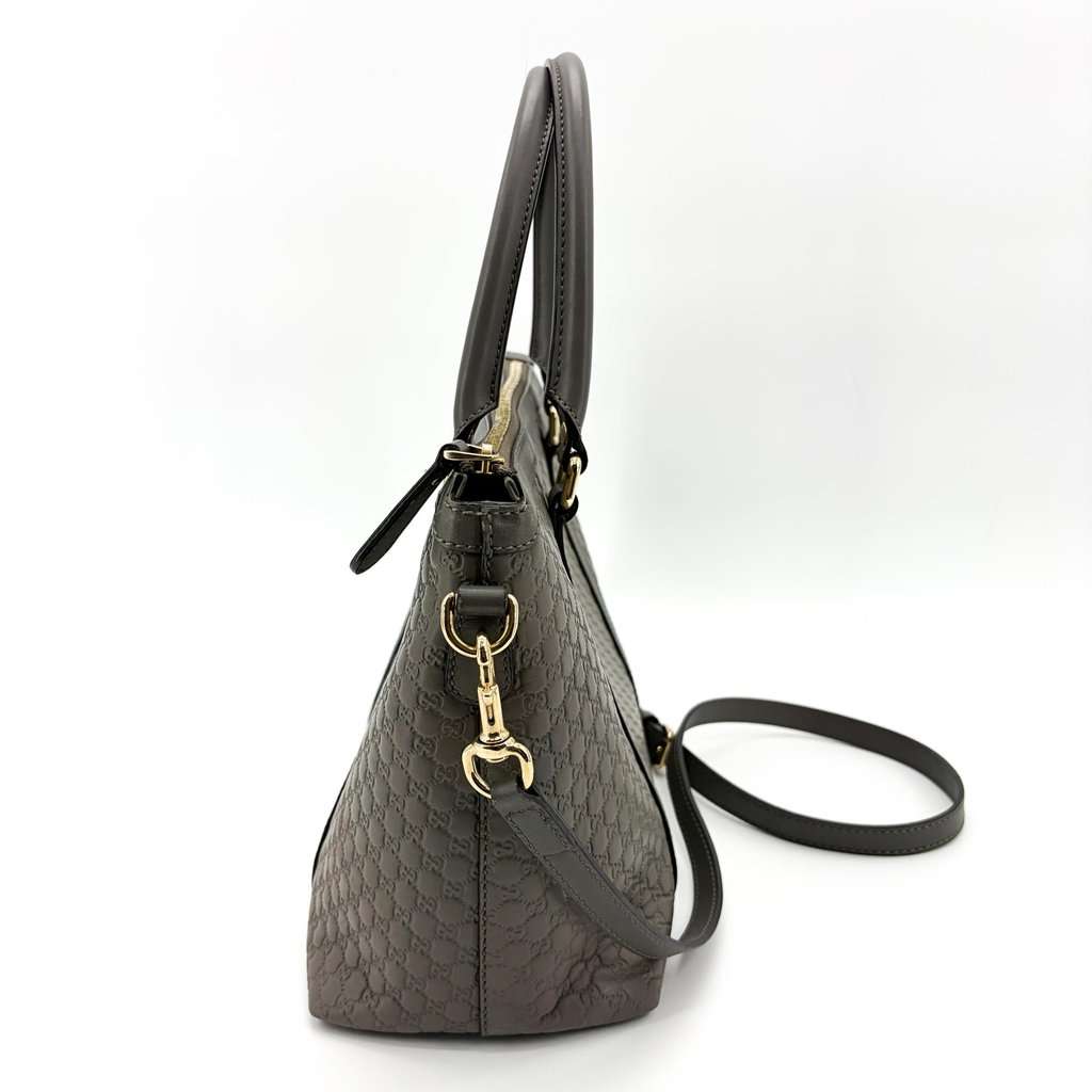 Gucci Microguccisima Medium Tote Bag Grey MultiColor Leather Very good - Model View