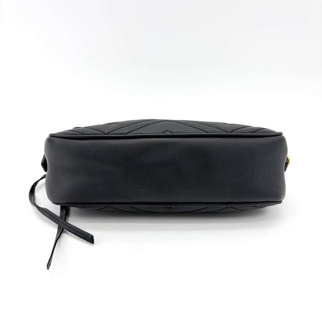 Gucci GG Marmont Matelassé Small Camera Bag Shoulder Bag Black Black Leather Good - Box View