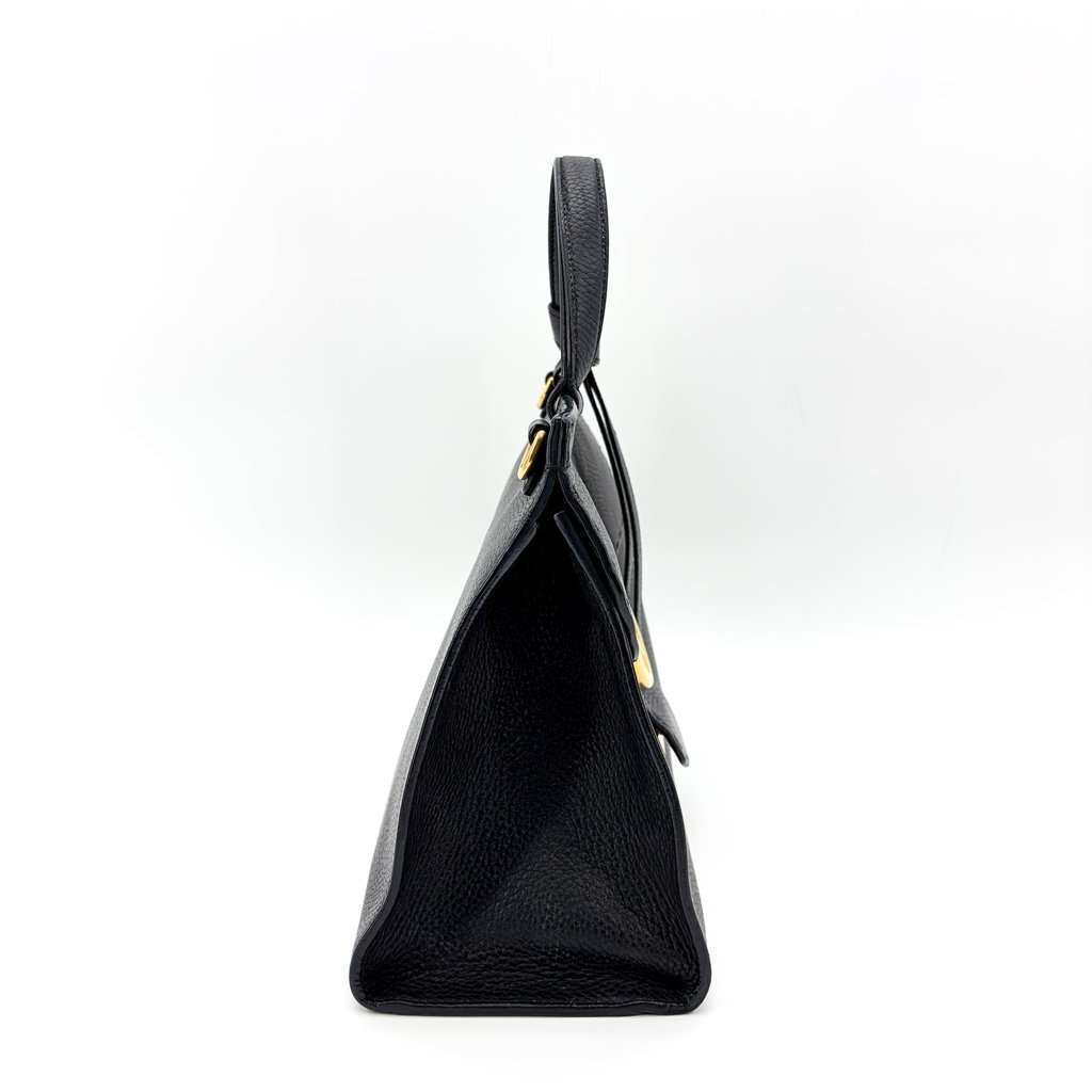 Gucci GG Marmont Small Top Handle Bag Black Black Leather Good - Box View