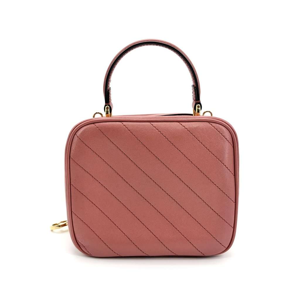 Gucci Blondie Small Matelassé Top Handle Bag Pink Pink Leather Very good - Inside View