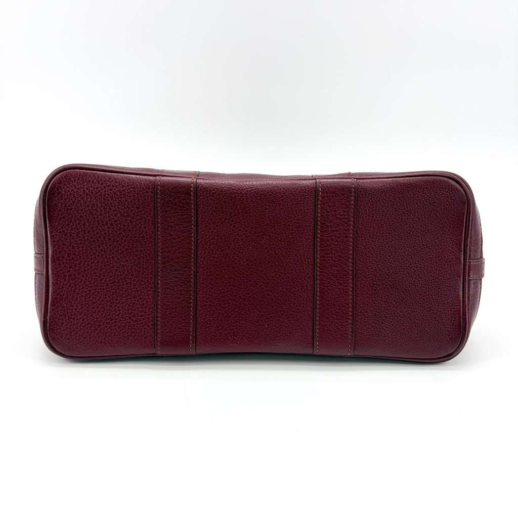 Hermès Garden Party 30 TPM Bordeaux Canvas Leather Burgundy Canvas Fair - Box View