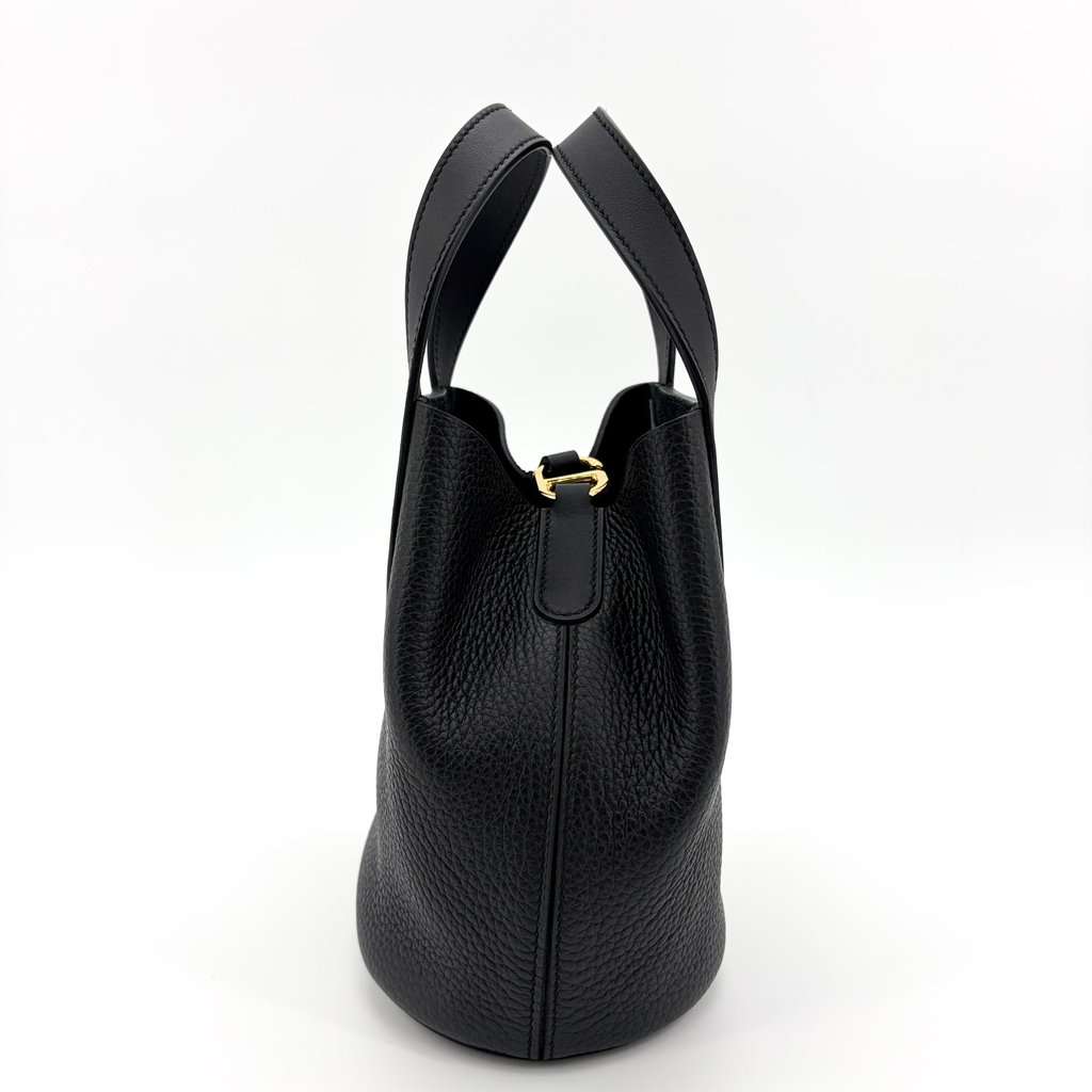 Hermès In the Loop 18 Black Black Leather Very good - Model View