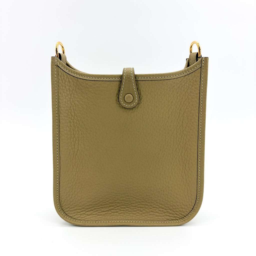 Hermès Evelyn 16 TPM Etoupe Gold Hardware Beige Leather Very good - Inside View