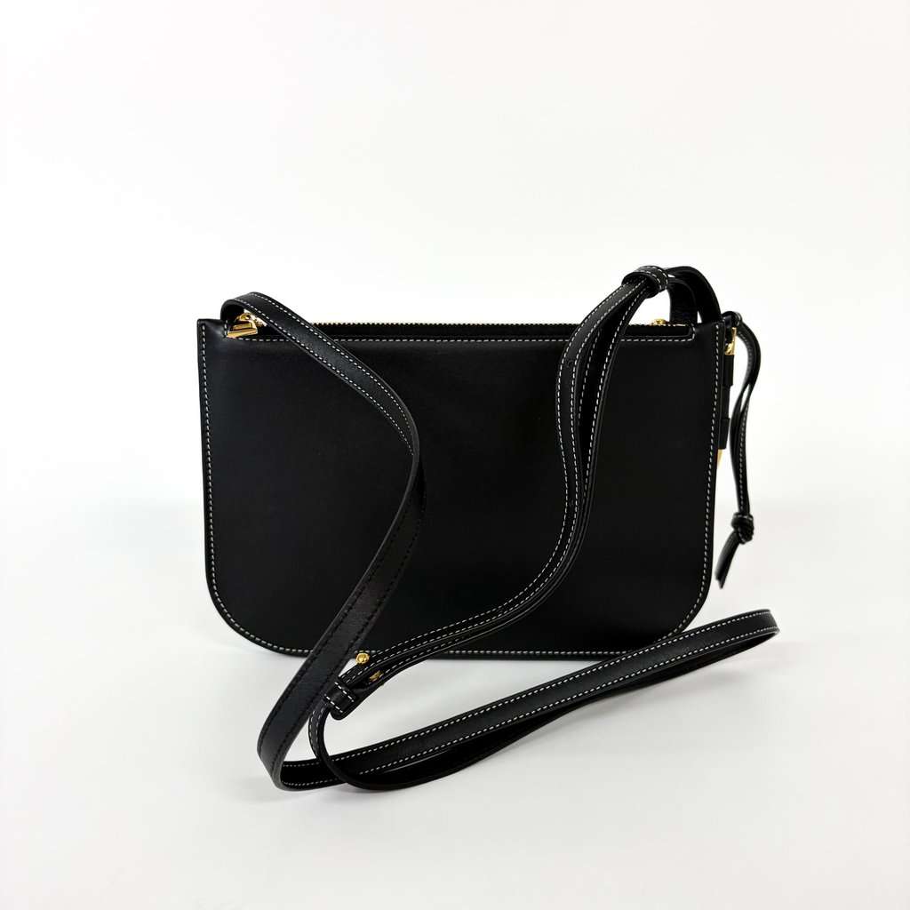 Loewe Hill Duo Bag Soft Calfskin Black Black Leather Good - Inside View