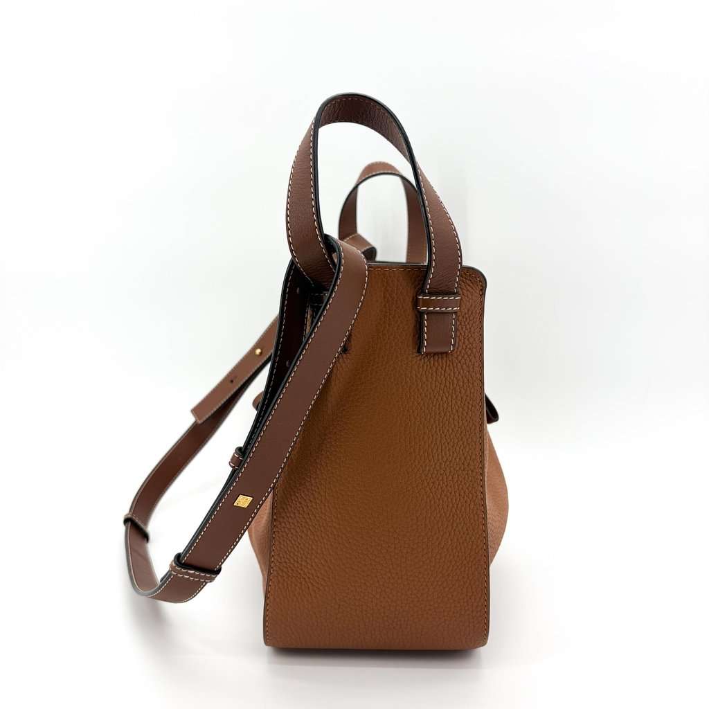 Loewe Hammock Small Bag Tan Grain Calfskin Brown Leather Very good - Box View