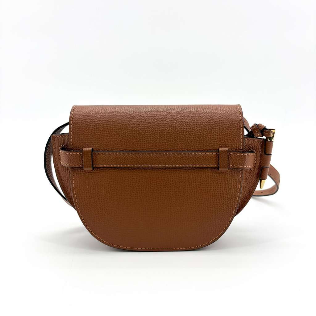 Loewe Mini Gate Dual Back Tan Brown Leather Very good - Inside View