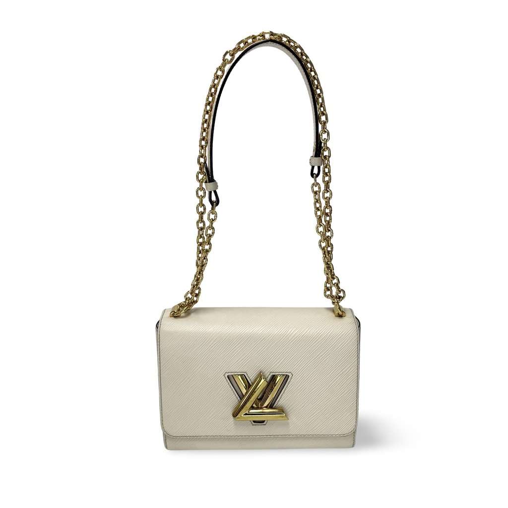 Louis Vuitton Epi Twist MM Chain Bag Quartz Beige Leather Good - Front View