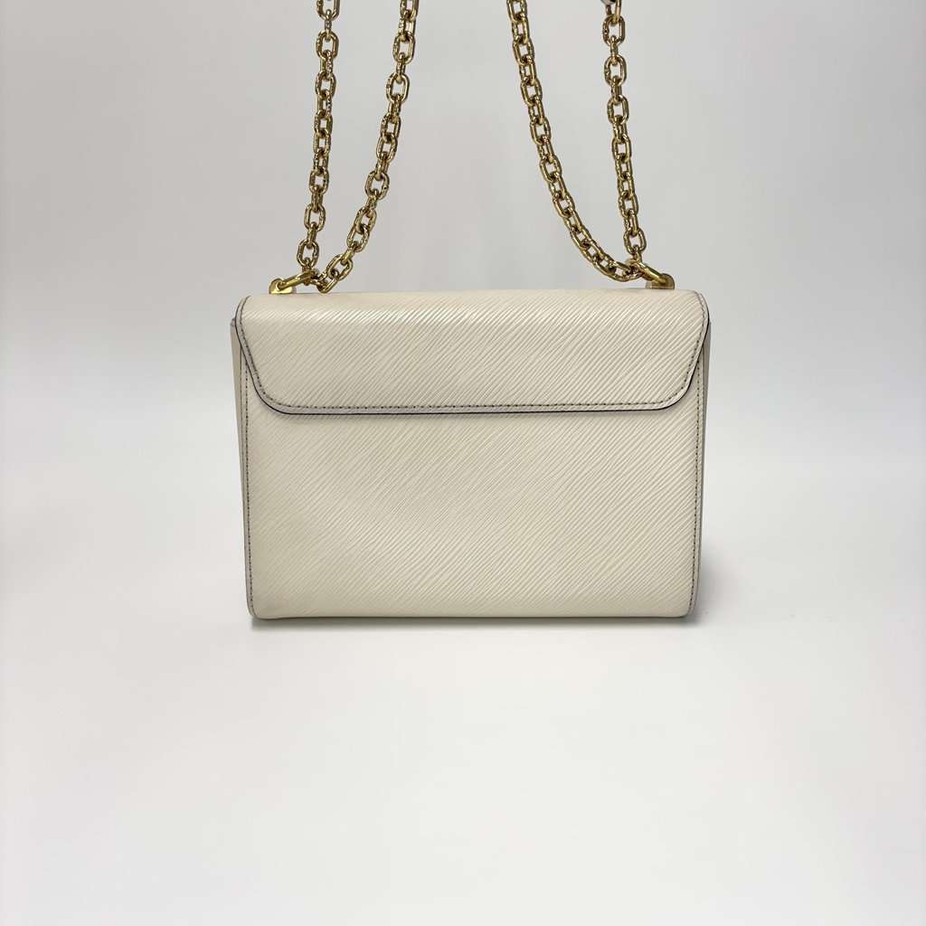 Louis Vuitton Epi Twist MM Chain Bag Quartz Beige Leather Good - Model View