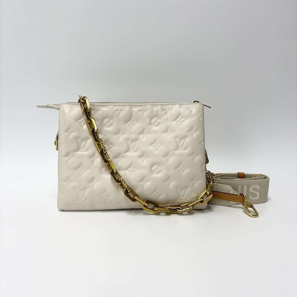 Louis Vuitton Kusang PM Cream M21260 Beige Canvas Good - Back View
