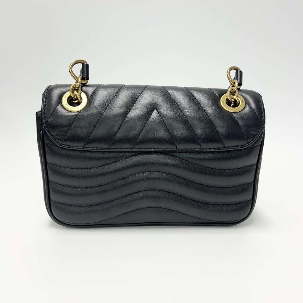 Louis Vuitton New Wave Chain Bag PM Black Black Leather Good - Inside View