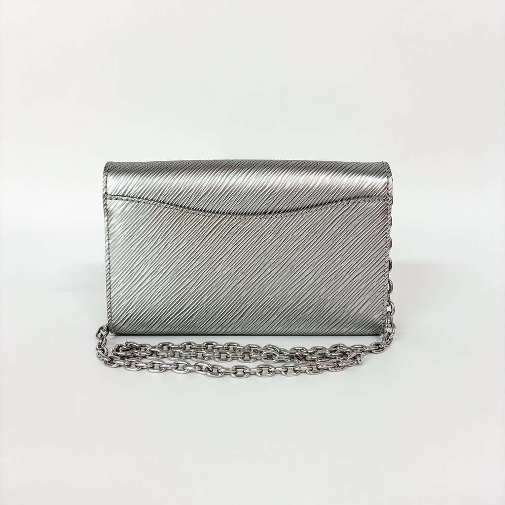 Louis Vuitton Epi Parici Pochette Silver Silver Leather Good - Inside View